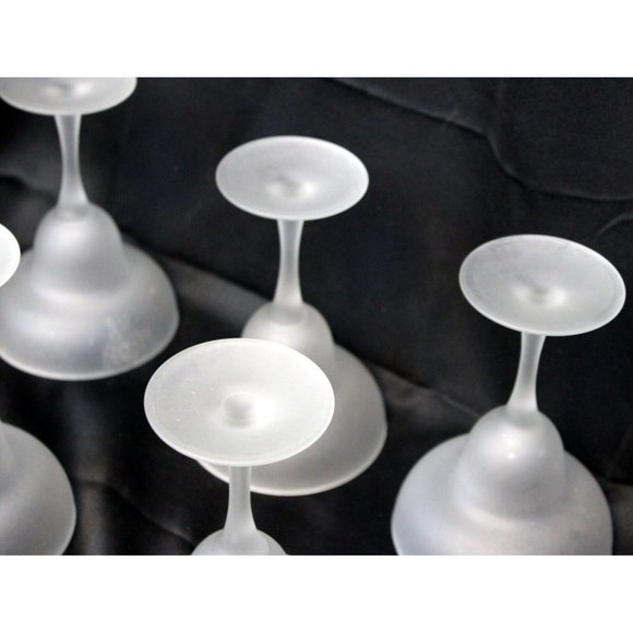 5 Frosted White Margarita Glasses 6.5'' Barware Classic Cocktail Drink - Picture 6 of 7